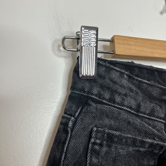 Zara Tapered Leg High Rise Jeans Black Womens 2 - Picture 4 of 8